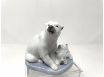 Lladro Polar Bears Adorable Collectible Made In Spain