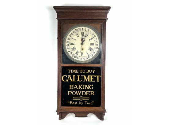 Advertising 'Calumet Baking Powder' Store Regulator Clock