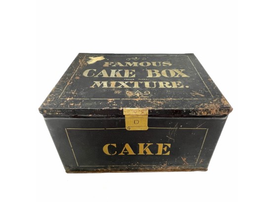Antique Cake Box Tobacco Tin