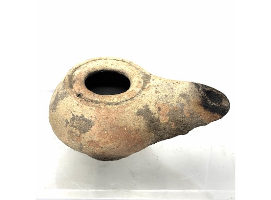 Syrian Artifact Oil Lamp Very Early Pottery