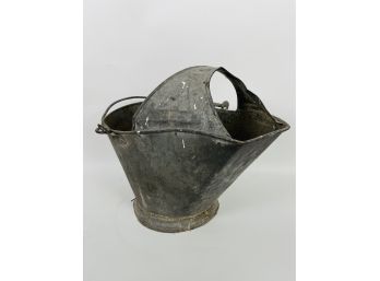 Antique Zinc Coal Bucket