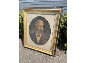 19th Century Portrait In Unique Frame