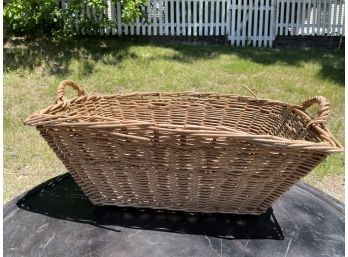Antique Handled Laundry Basket