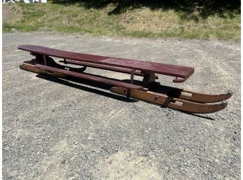 Large Antique Sleigh With Original Paint