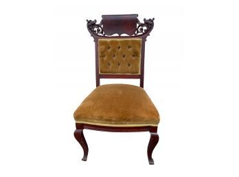 Heavily Carved Victorian Chair