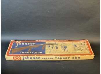 Vintage Johnson Target Gun In Original Box - Box Has Condition Issues As Pictured