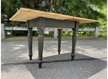 Pine Table - Converts From Single Board And Opens To Full Size Table - Great For Small Spaces!!!!