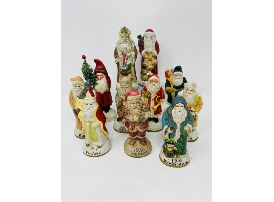Vintage Collection Of Santa Figures