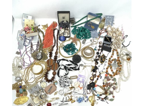 Large Collection Of Costume Jewelry - Some Signed ! See Photos!