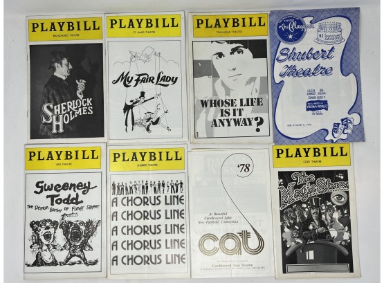 Collection Of Vintage Playbill Theatre Programs
