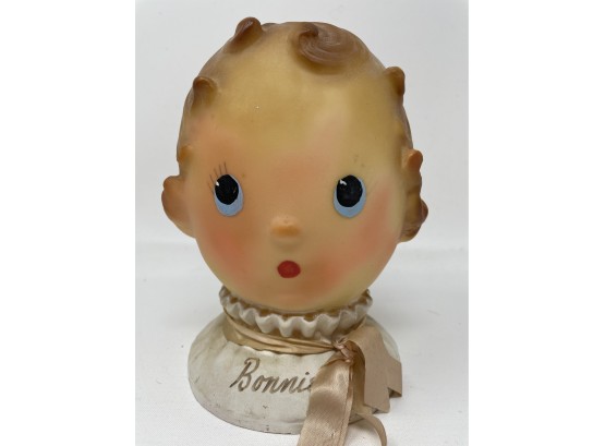 Vintage 'bonnie' Head Made By Eastern Moulded Products From CT