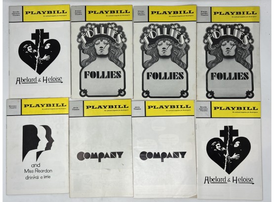 Collection Of Vintage Playbill Theatre Programs