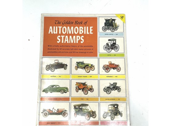 Vintage Automobile Stamp Book - As Pictured