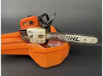 Vintage Top Handle Stihl Chainsaw In Original Case