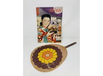 Japan Tourist Map With Paper Fan
