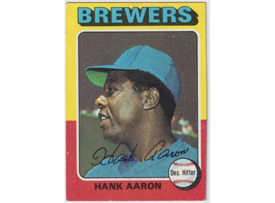 1975 TOPPS Hank Aaron