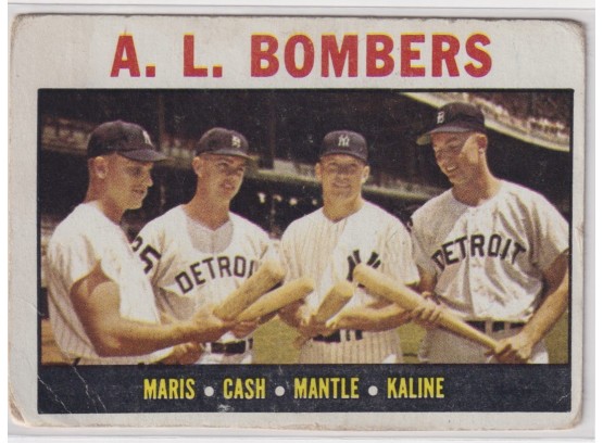 1964 Topps AL Bombers Maris Mantle Cash Kaline