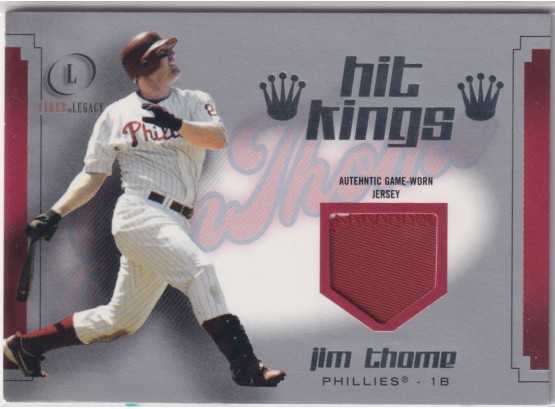 2004 Fleer Legacy Time Thome Hit Kings Patch Numbered /99