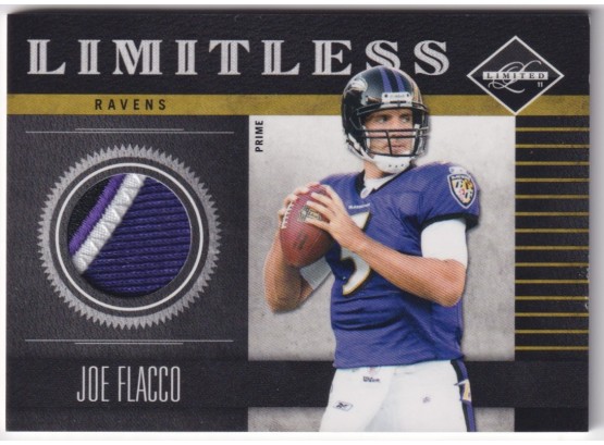 2011 Limited Joe Flacco Limitless Patch Numbered /10
