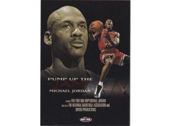 1998 NBA Hoops Michael Jordan Pump Up The Jam Insert