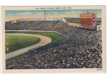 Vintage Yankee Stadium Postcard New York Yankees