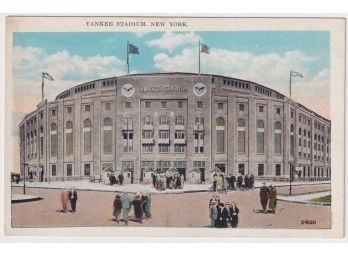 Vintage Yankee Stadium Postcard New York Yankees