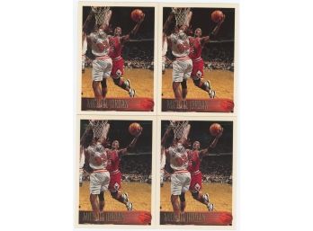 Lot Of 4 1996 Topps Michael Jordan Cards