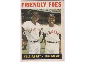 1964 Topps Friendly Foes Willie Mccovey Leon Wagner