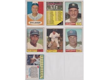 Lot Of 7 Vintage Baseball Cards