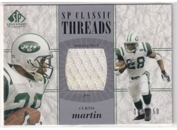 2002 Sp Legendary Cuts Curtis Martin SP Classic Threads Jersey Card Numbered /350