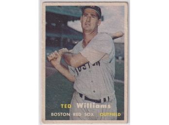 1957 Topps Ted Williams Card #1