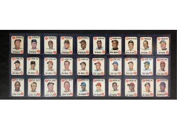 Near Complete 1968 Topps Game 30 Of The 33 Including Mantle Aaron Clemente Mays