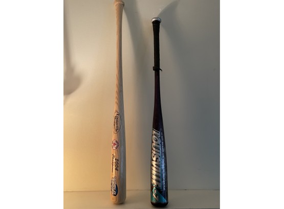 Two Louisville Slugger Baseball Bats
