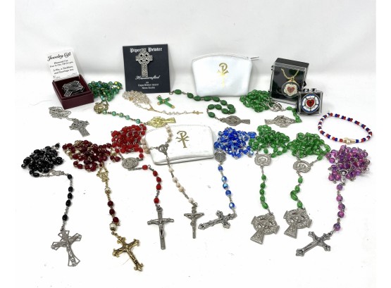 Large Assortment Of Religious Jewelry
