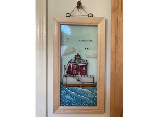 New London Ledge - Hand Painted On Glass -