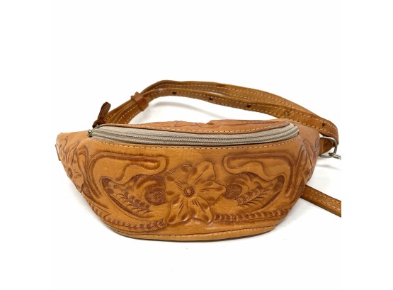 Tooled Leather Leaders In Leather Fanny Pack