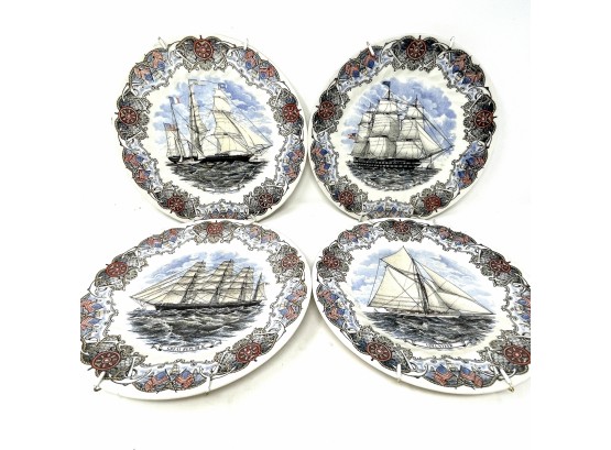 Collection Of Tall Ships Plates By Churchill Of England - Currier And Ives
