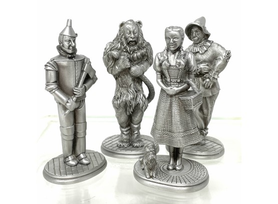 Collection Of Wizard Of Oz Pewter Figures 4' Each!