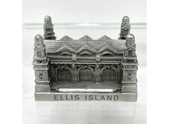 Pewter Figure Of Ellis Island