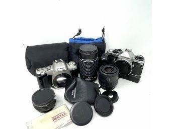 Pentax Camera Lot With Extras!