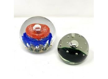 Pair Of Paperweights