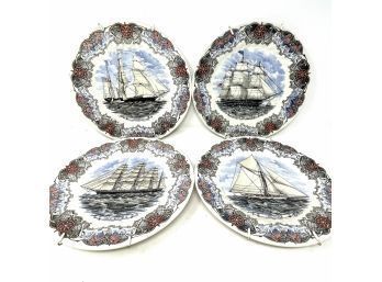 Collection Of Tall Ships Plates By Churchill Of England - Currier And Ives
