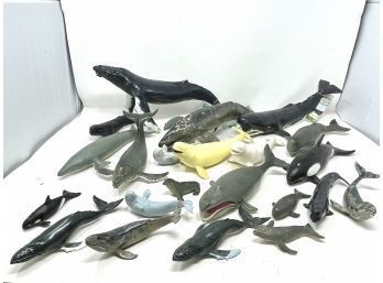 Large Collection Of Mixed Media Whales