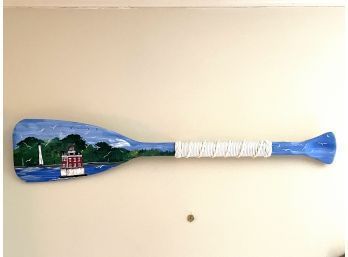 Hand Painted Wooden Paddle Wall Art