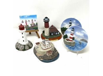 Lot Of Nautical Lighthouse Items
