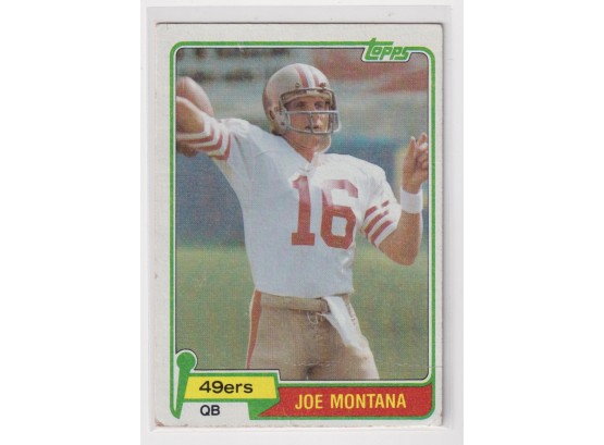 1981 Topps Joe Montana Rookie