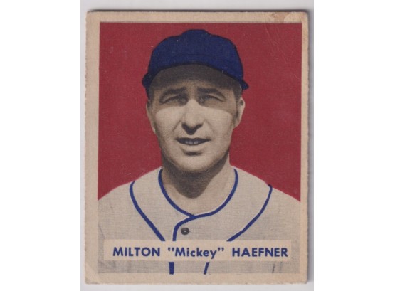 1949 Bowman Milton Mickey Haefner