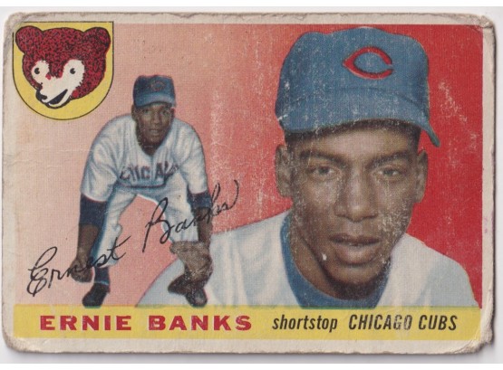 1955 Topps Ernie Banks Second Year Card