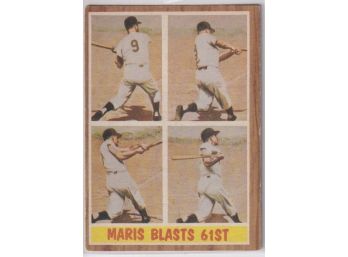 1962 Topps Roger Maris Blasts 61
