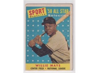 1958 Topps Willie Mays All Star